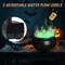 Halloween Decorations Indoor - DIY Floating Potion Set with Witches Cauldron and Mist Maker - Spooky Vintage Black Plastic Bowl Hocus Pocus Party Decor for Home Table Mantel Kitchen Room